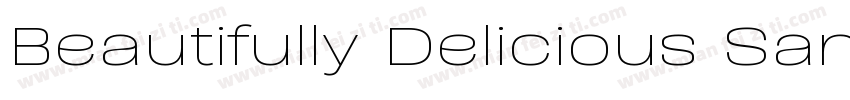 Beautifully Delicious Sans Bold字体转换